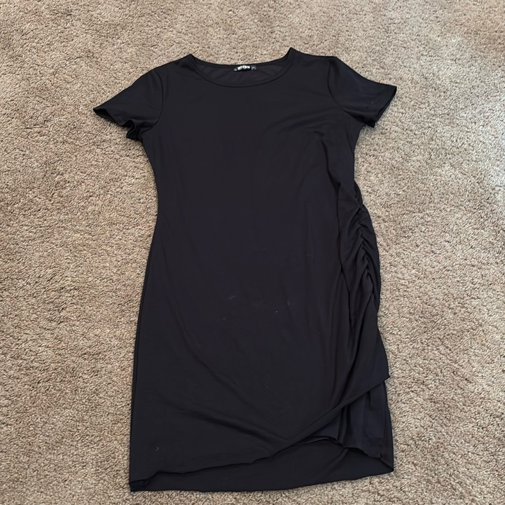 Woman’s black dress